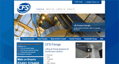 Desktop Screenshot of cfsfixings.com